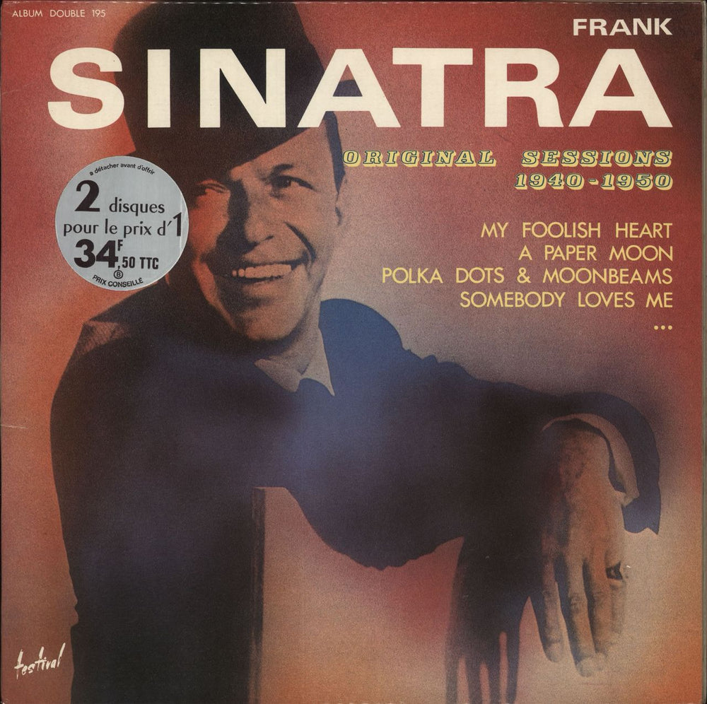 Frank Sinatra Original Sessions 1940-1950 French 2-LP vinyl record set (Double LP Album) ALBUM195