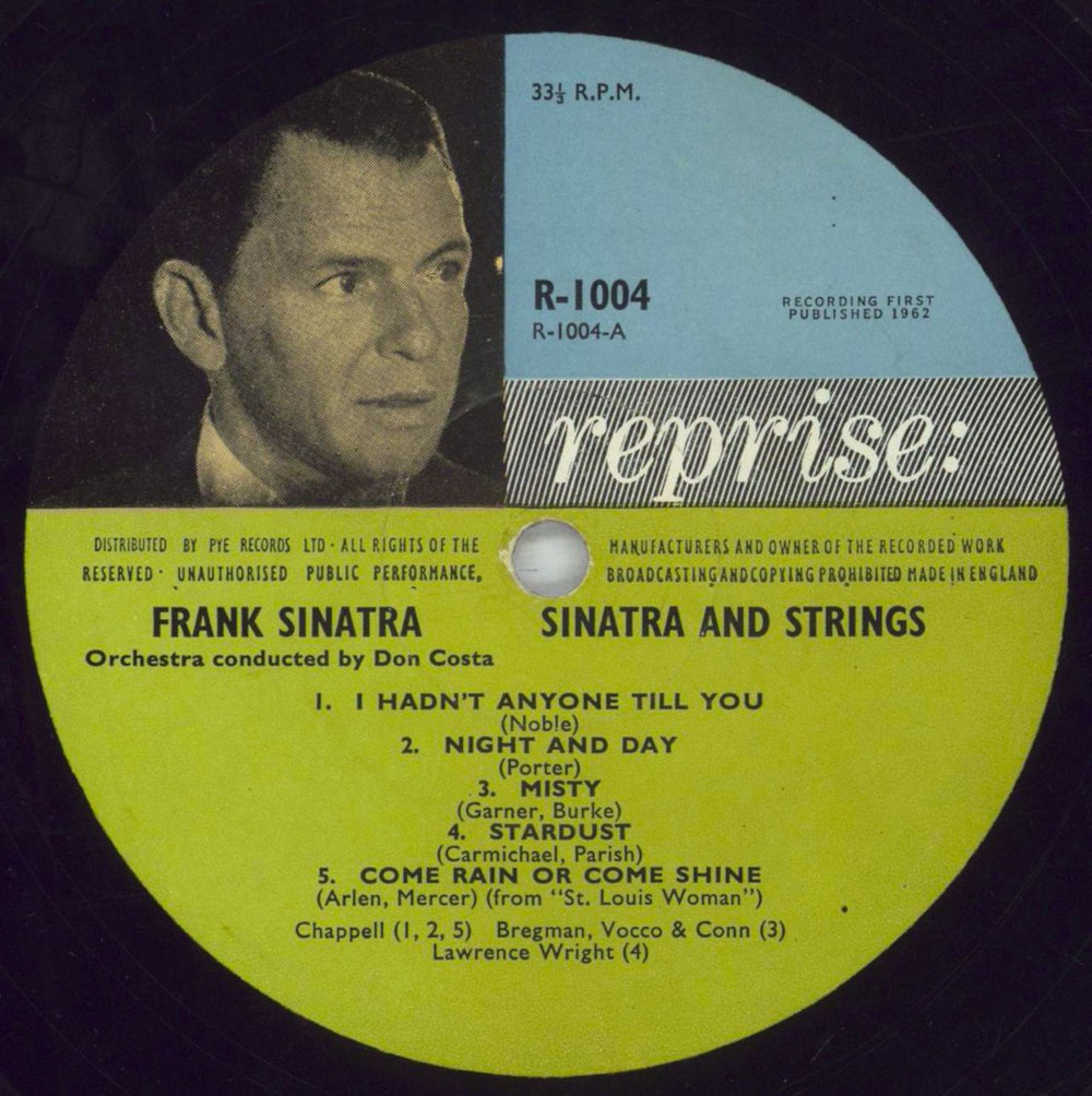 Frank Sinatra Sinatra & Strings UK vinyl LP album (LP record) FRSLPSI408982