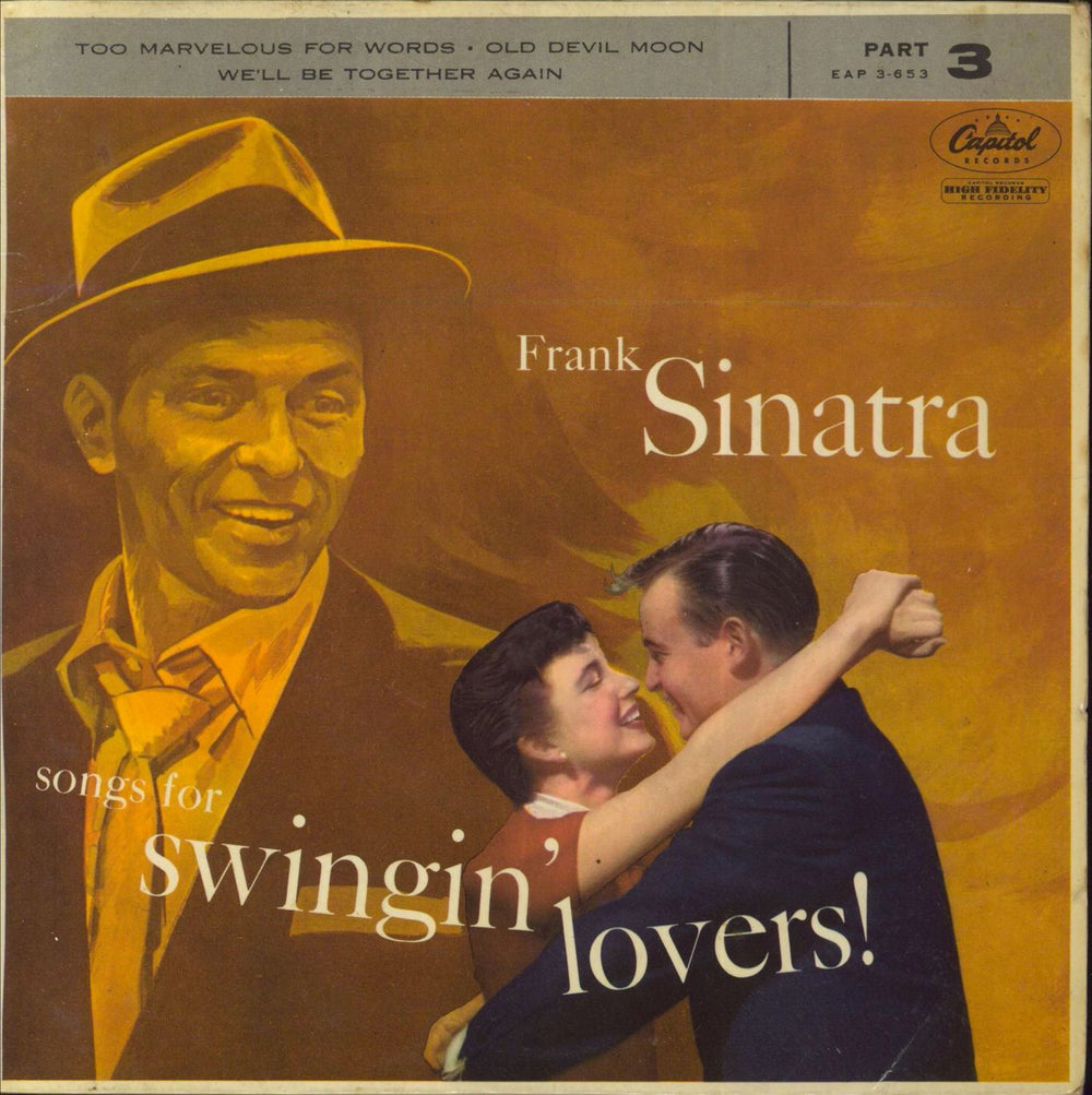 Frank Sinatra Songs For Swingin' Lovers! Part 3 UK 7" vinyl single (7 inch record / 45) EAP3-653