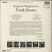 Frank Sinatra Songs For Young Lovers - stickered p/s UK vinyl LP album (LP record) 5099926007410