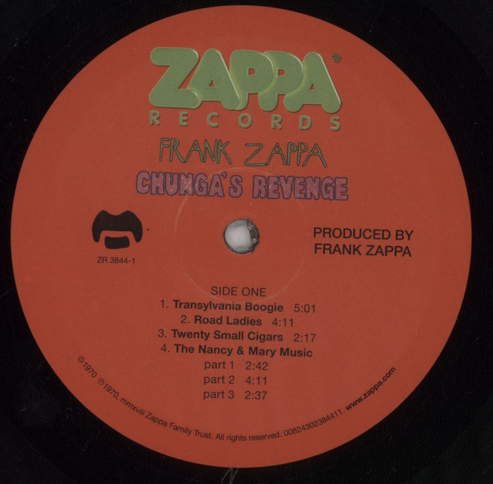 Frank Zappa Chunga's Revenge: Remastered - 180gm UK vinyl LP album (LP record) ZAPLPCH840990