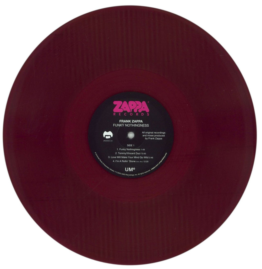 Frank Zappa Funky Nothingness - 180gm Violet Vinyl US 2-LP vinyl record set (Double LP Album) ZAP2LFU864487