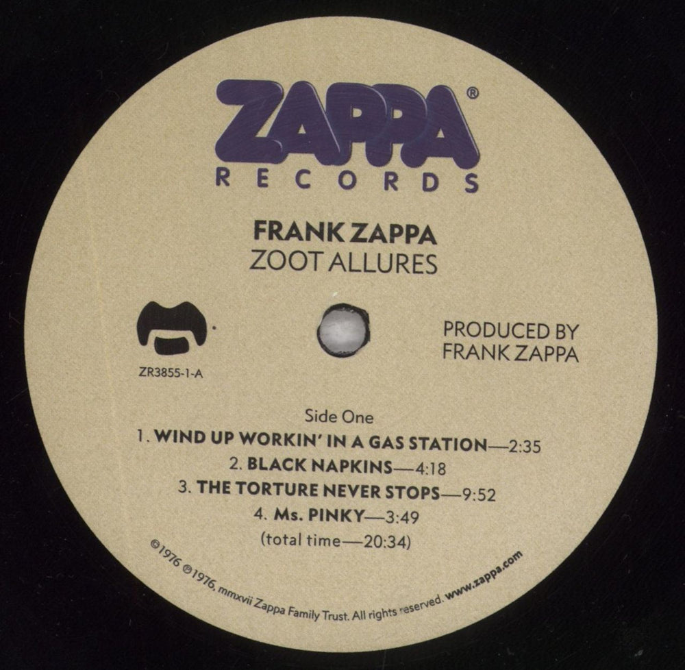 Frank Zappa Zoot Allures: Remastered - 180 Gram UK vinyl LP album (LP record) ZAPLPZO840979