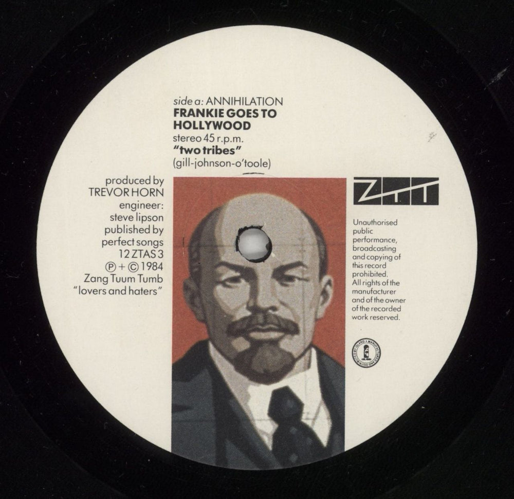 Frankie Goes To Hollywood Two Tribes - Annihilation UK 12" vinyl single (12 inch record / Maxi-single) FGT12TW15803