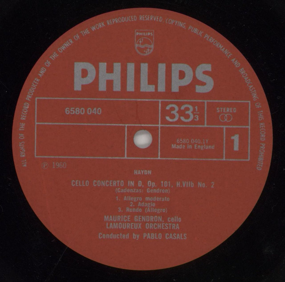 Franz Joseph Haydn Haydn: Cellokonzerte D-dur Und C-dur UK vinyl LP album (LP record) HJYLPHA858338