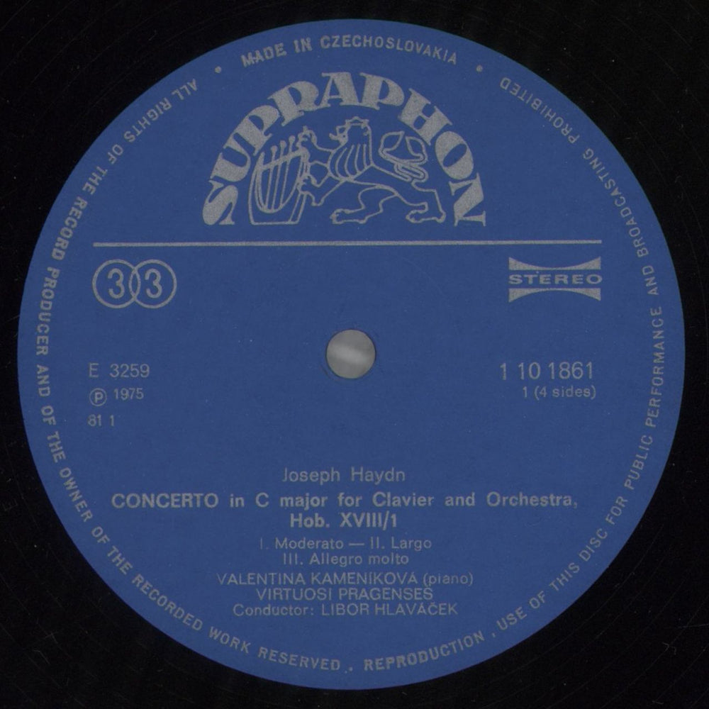 Franz Joseph Haydn Haydn: Concertos For Clavier And Orchestra Czech 2-LP vinyl record set (Double LP Album) HJY2LHA857135