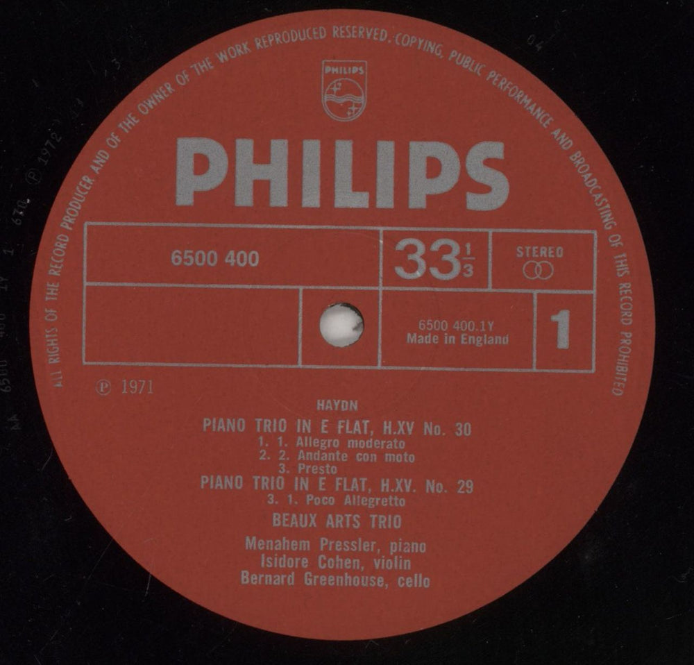 Franz Joseph Haydn Haydn: Piano Trios Nos. 29 & 30 In E Flat / No. 31 In E Flat Minor - Volume 2 UK vinyl LP album (LP record) HJYLPHA862065