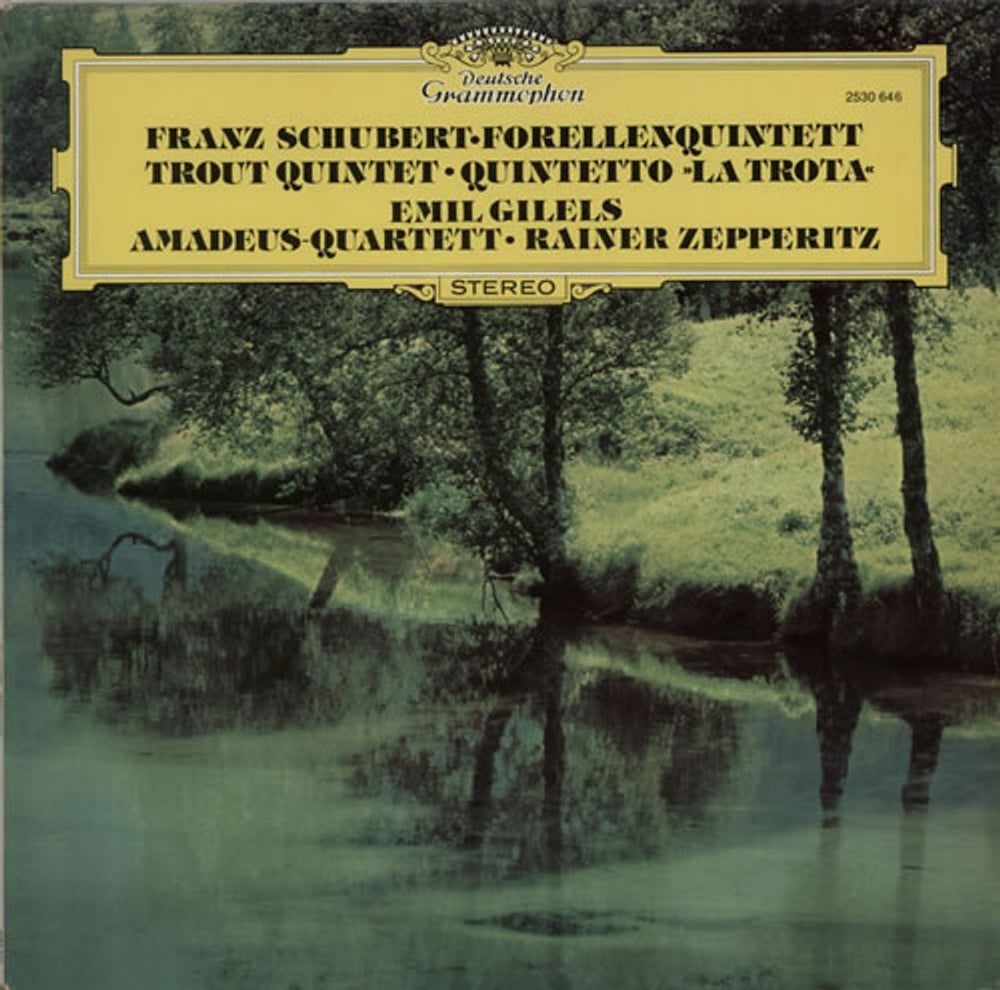 Franz Schubert Forellen-Quintett/ Trout Quintet/ Quintetto 'La Trota'/ Quartettsatz German vinyl LP album (LP record) 2530646