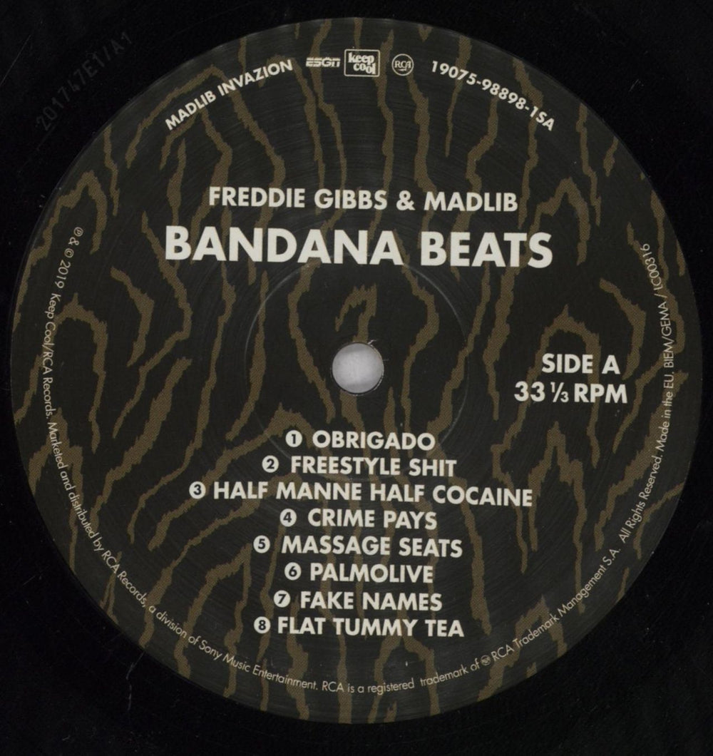 Freddie Gibbs & Madlib Bandana Beats (Instrumental Versions) - EX UK vinyl LP album (LP record) 5YWLPBA837585