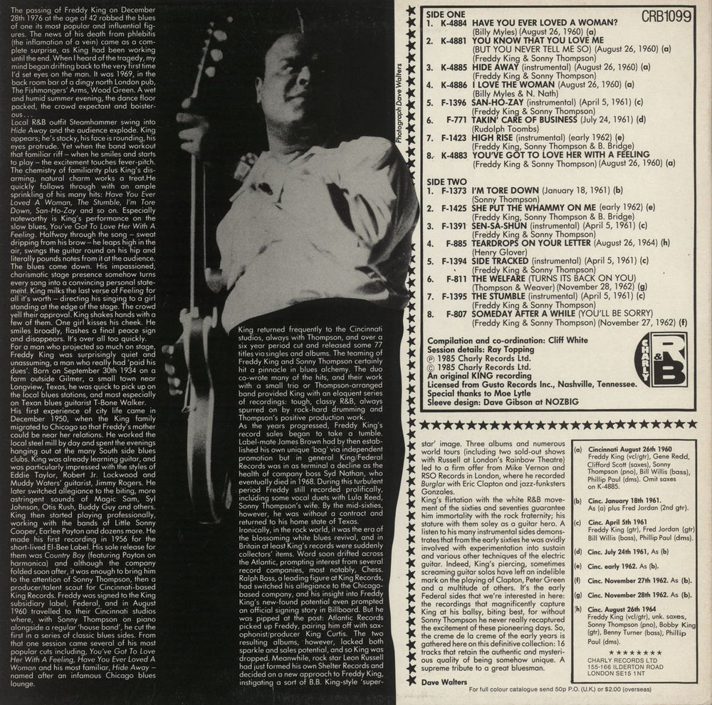 Freddie King Takin' Care Of Business UK vinyl LP album (LP record)