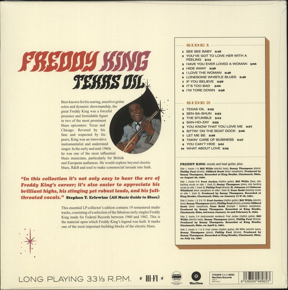 Freddie King Texas Oil: Federal Recordings 1960-1962 - 180 Gram Vinyl - Sealed UK vinyl LP album (LP record) 8436559469623