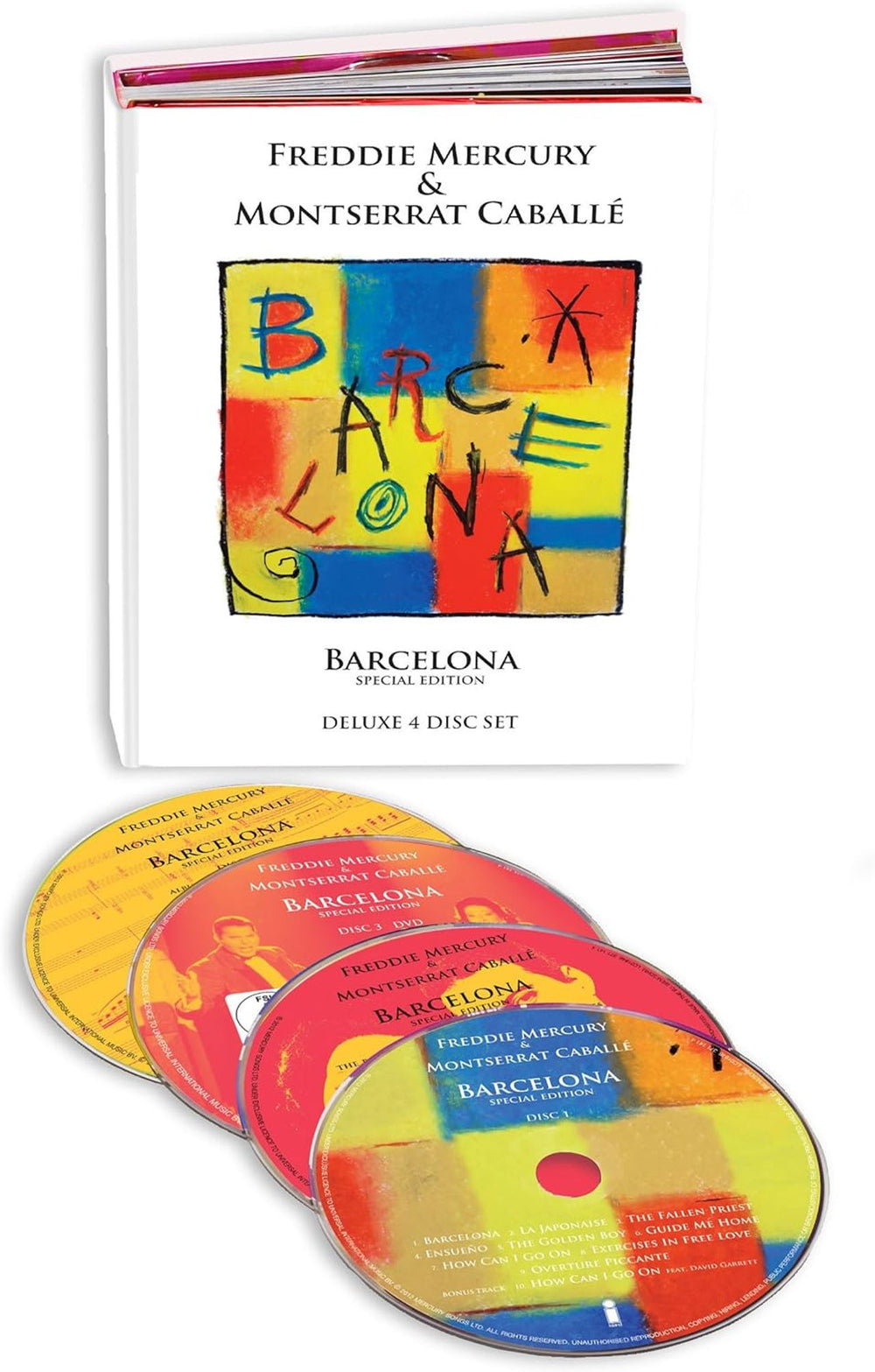 Freddie Mercury Barcelona - Special Edition UK 4-CD album set MER4CBA614848