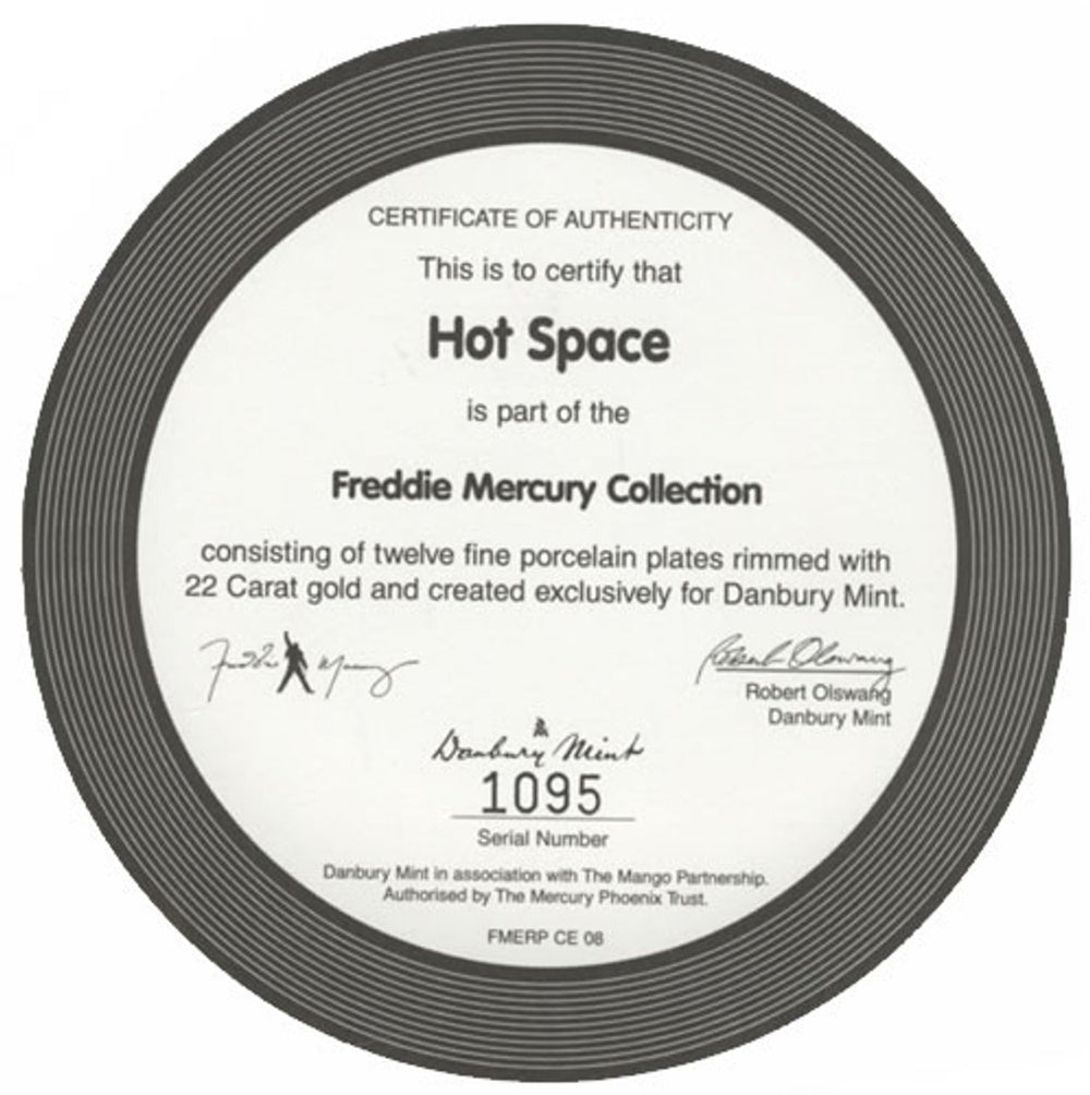 Freddie Mercury Hot Space UK memorabilia MERMMHO433792