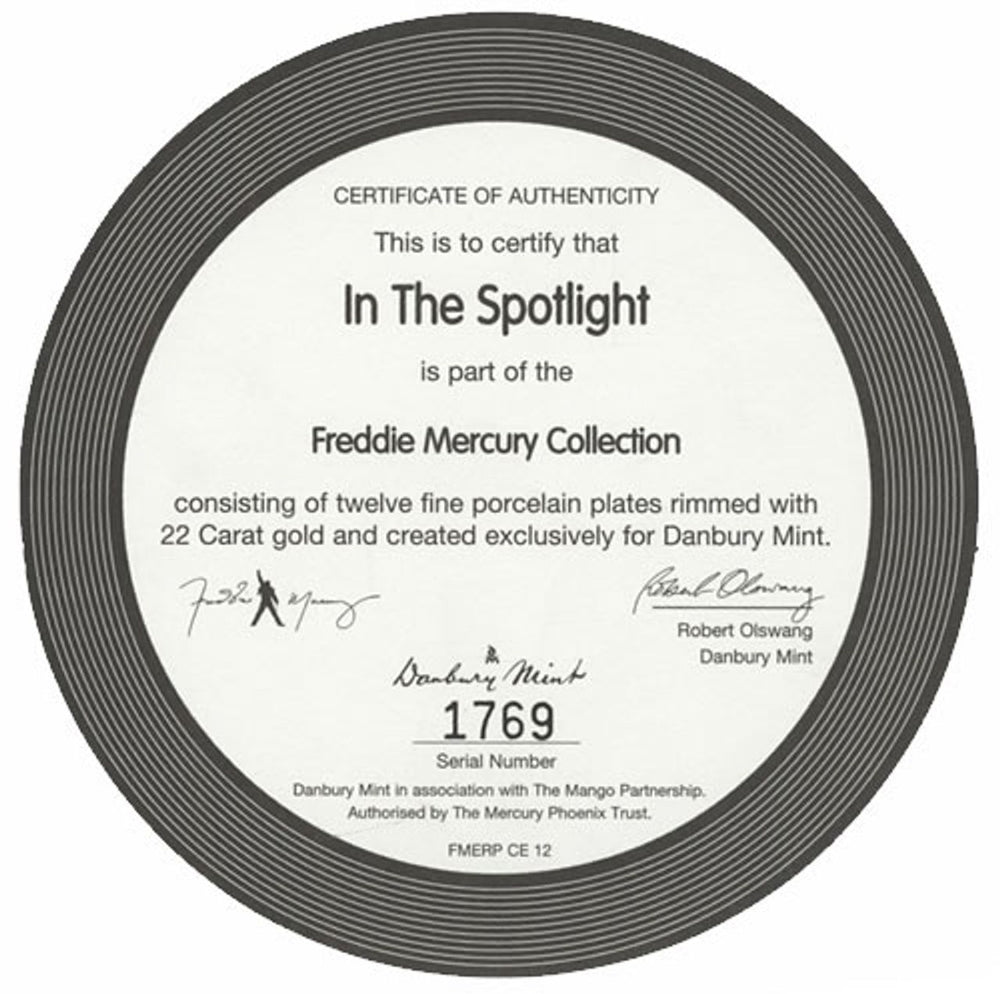 Freddie Mercury In The Spotlight UK memorabilia MERMMIN433790