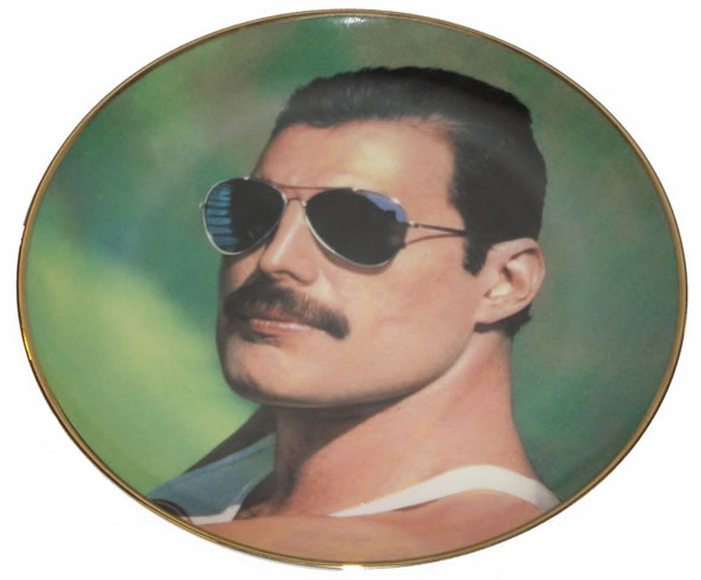 Freddie Mercury Mr Bad Guy UK memorabilia PLATE