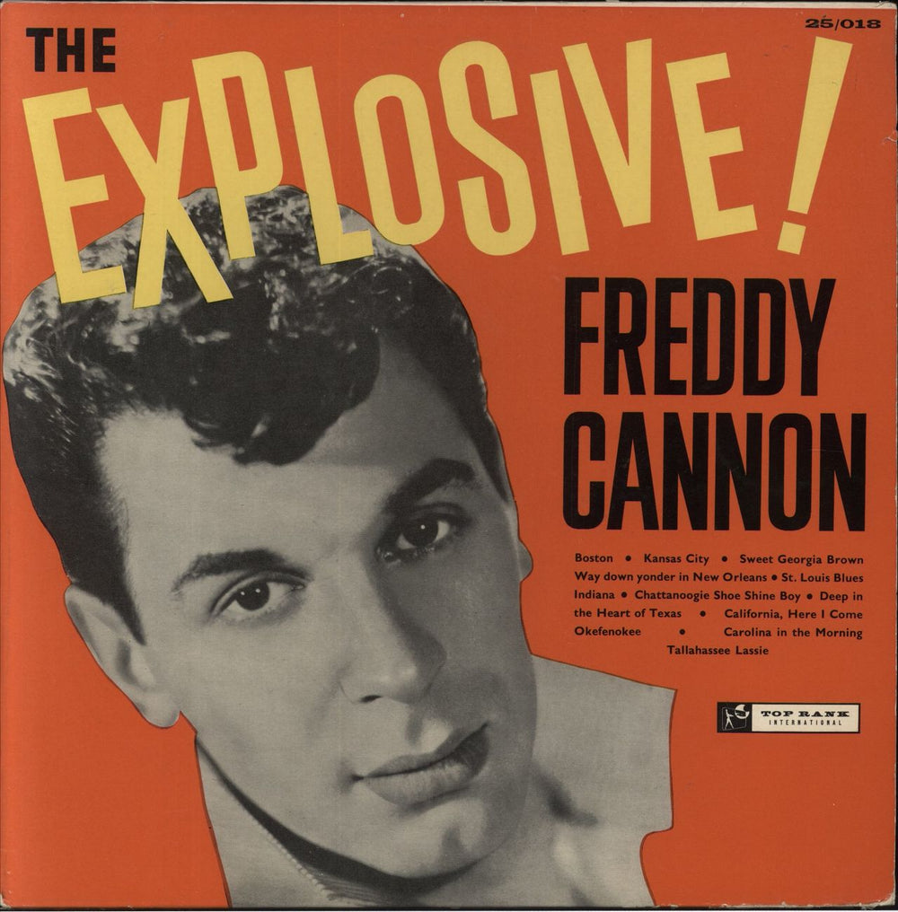 Freddy Cannon The Explosive Freddy Cannon UK vinyl LP album (LP record) 25/018