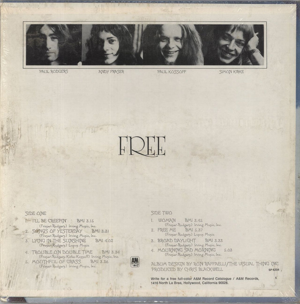 Free Free - Shrink US vinyl LP album (LP record) FRELPFR842463