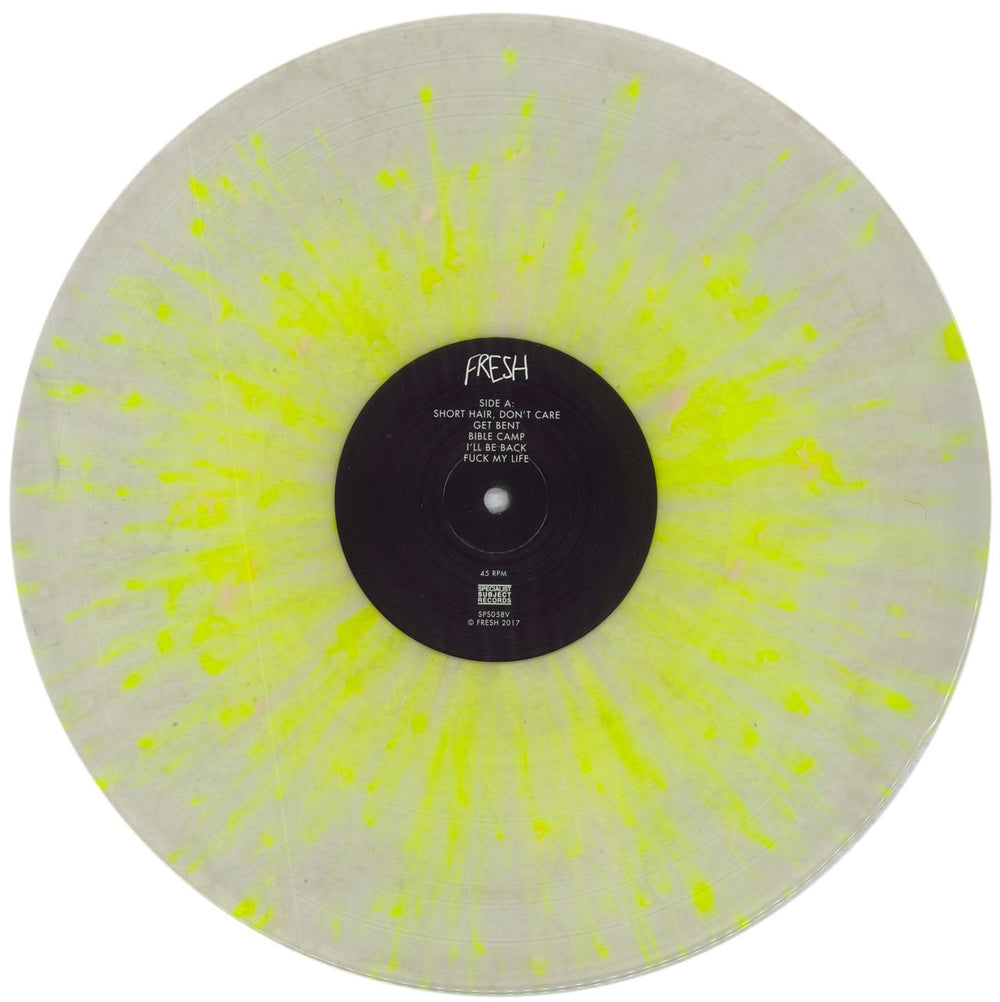 Fresh (Indie) Fresh - Clear Yellow Splatter Vinyl UK vinyl LP album (LP record) 7RLLPFR843071