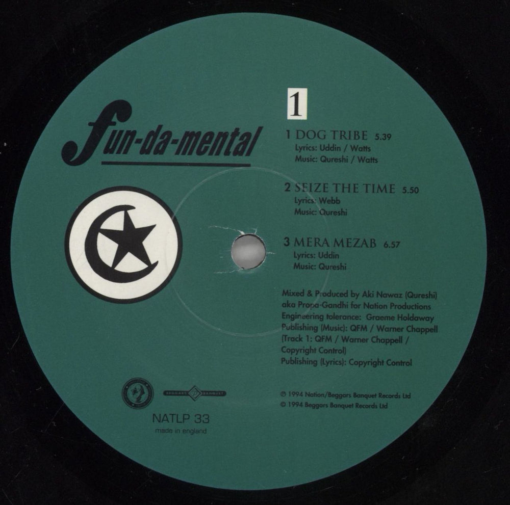 Fun-Da-Mental Seize The Time UK 2-LP vinyl record set (Double LP Album) FCS2LSE858952