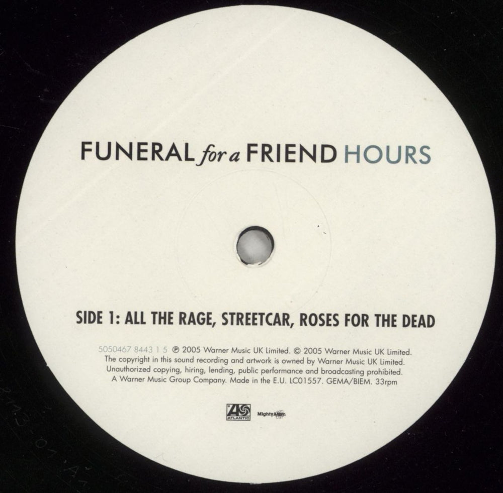Funeral For A Friend Hours UK 2-LP vinyl record set (Double LP Album) FAF2LHO326711