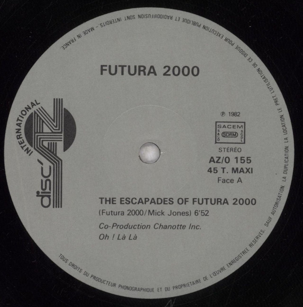 Futura 2000 The Escapades Of Futura 2000 French 12" vinyl single (12 inch record / Maxi-single) FUT12TH169599