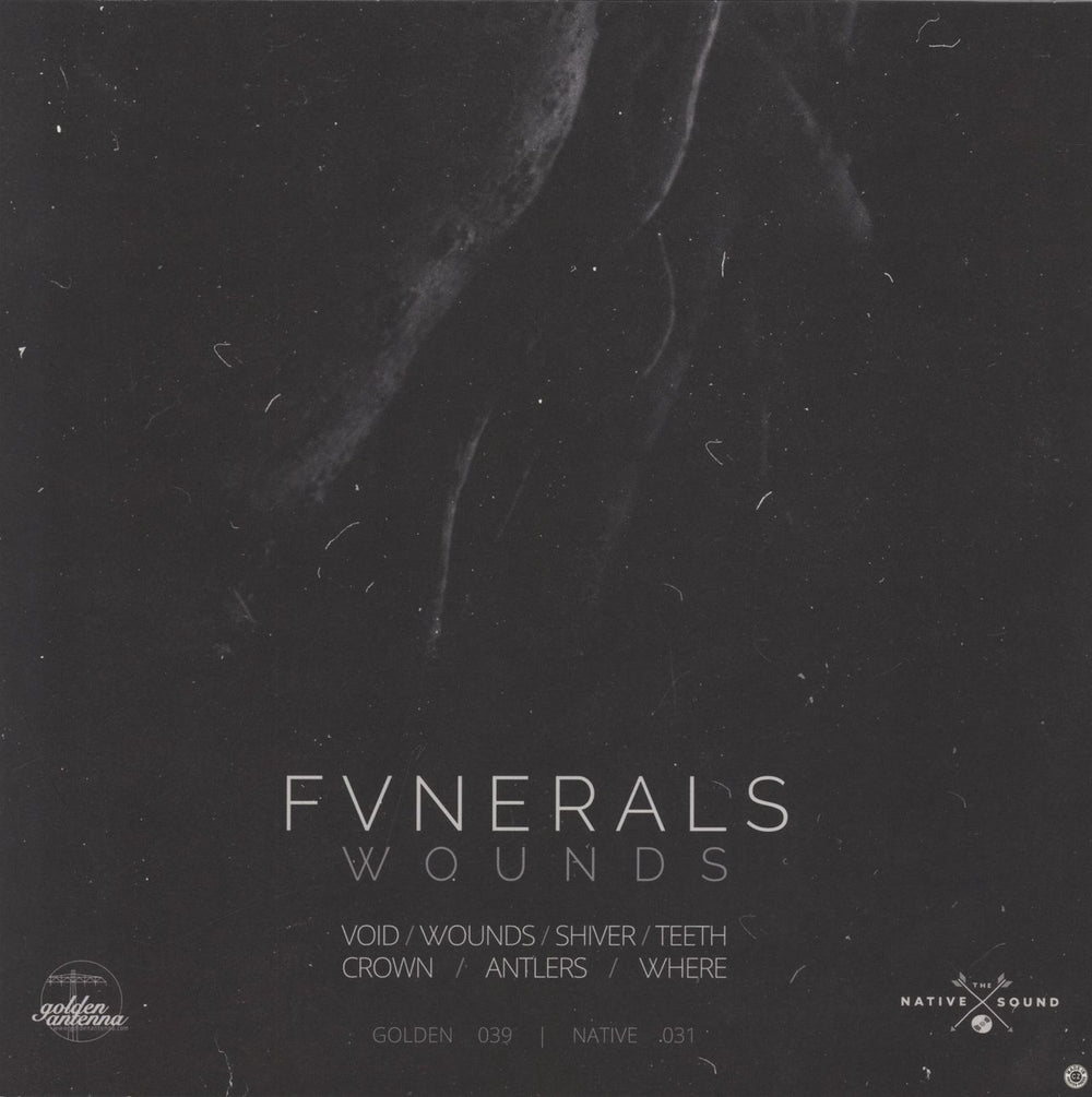 Fvnerals Wounds - Milky Clear with Black Haze Vinyl US vinyl LP album (LP record)