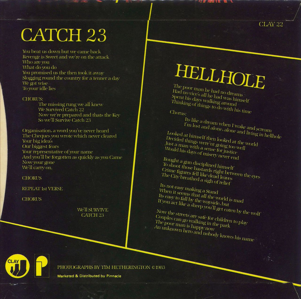 G.B.H. Catch 23 UK 7" vinyl single (7 inch record / 45)