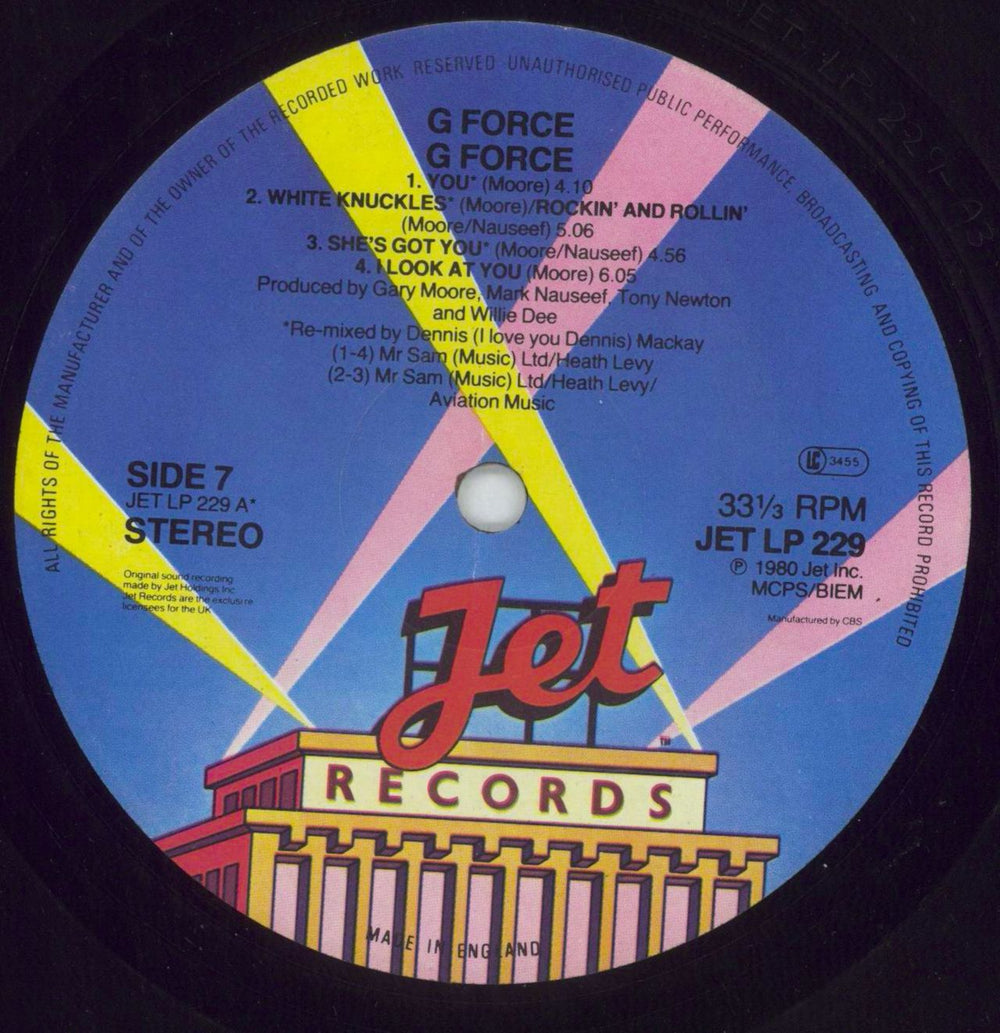 G Force G Force + Competition Flyer UK vinyl LP album (LP record) GFOLPGF760381