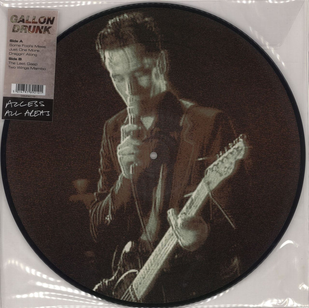 Gallon Drunk Access All Areas UK picture disc LP (vinyl picture disc album) DEMREC79