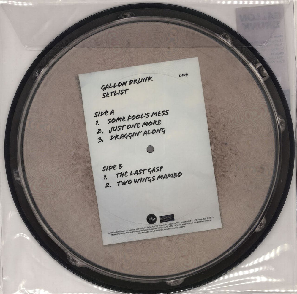 Gallon Drunk Access All Areas UK picture disc LP (vinyl picture disc album) GDRPDAC716171