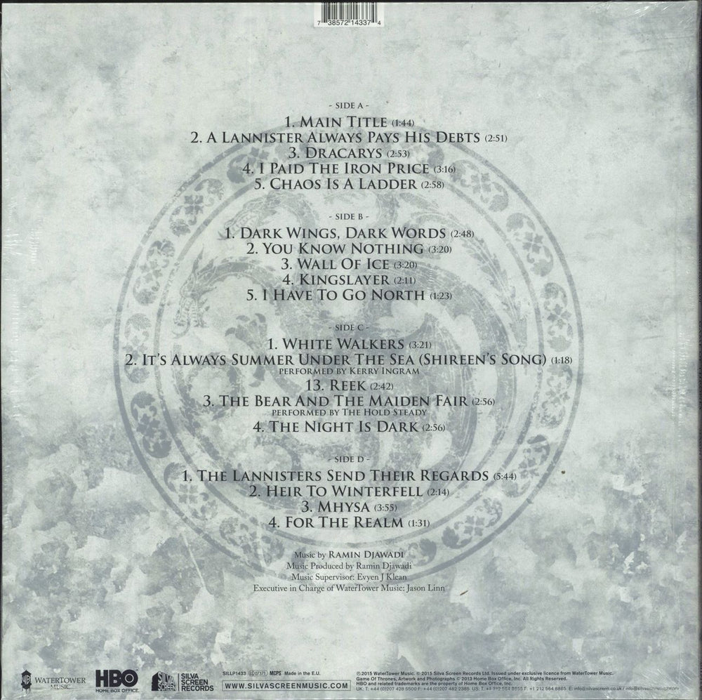 Game Of Thrones Game Of Thrones [Season 3]  - Red Vinyl - Sealed UK 2-LP vinyl record set (Double LP Album) 738572143374