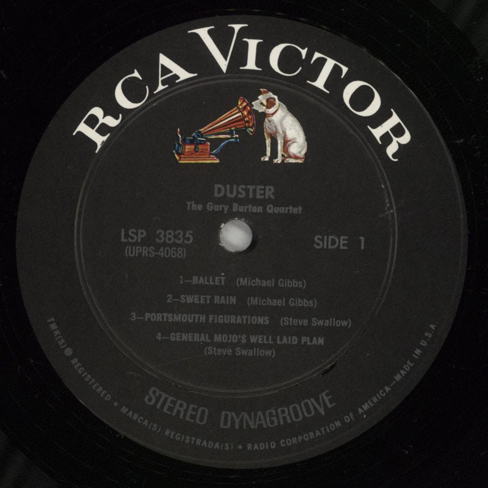 Gary Burton Duster US vinyl LP album (LP record) GB5LPDU874556