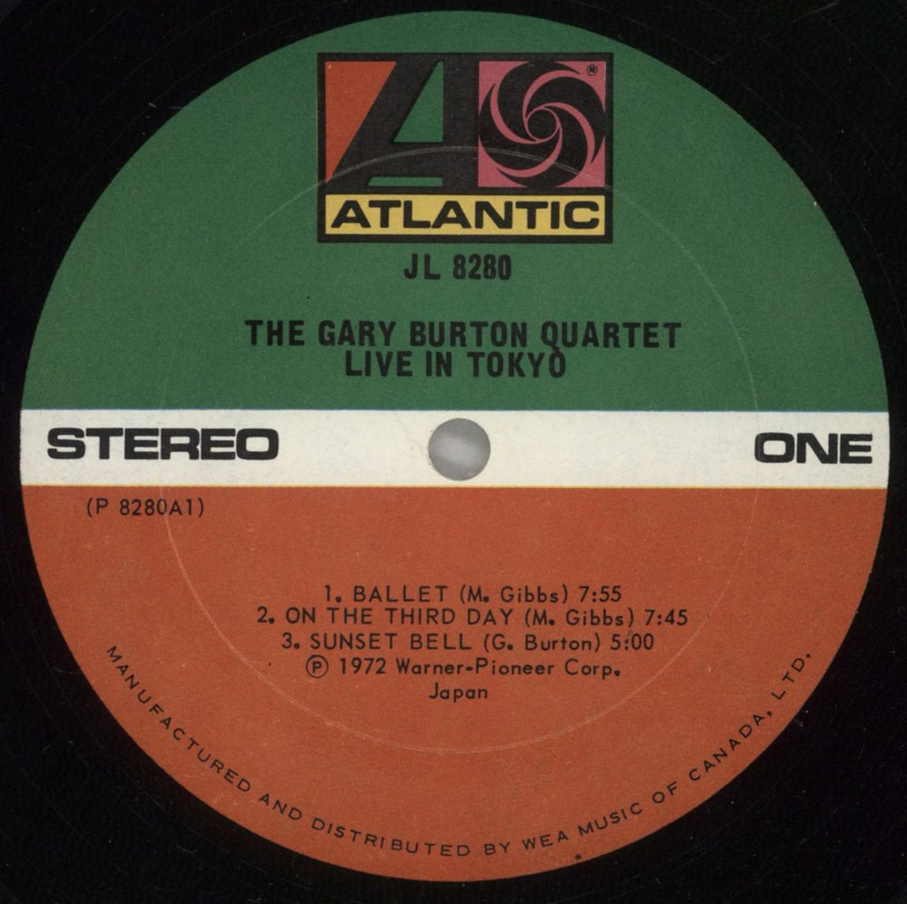 Gary Burton Live In Tokyo Canadian vinyl LP album (LP record) GB5LPLI875730