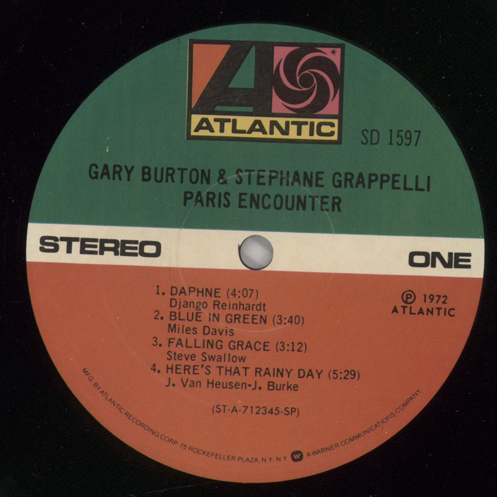 Gary Burton Paris Encounter US vinyl LP album (LP record) GB5LPPA746980