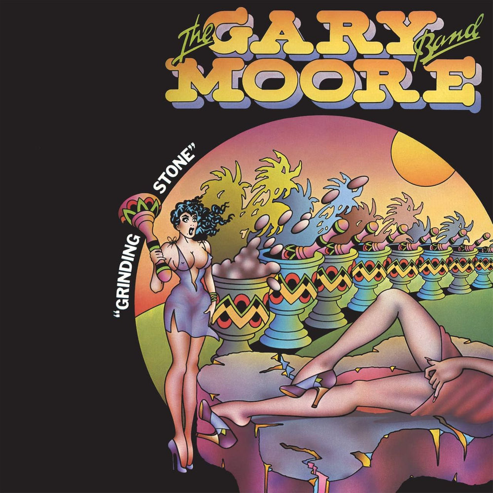 Gary Moore Grinding Stone - Flaming Coloured Vinyl 180 Gram UK vinyl LP album (LP record) MOOLPGR809802