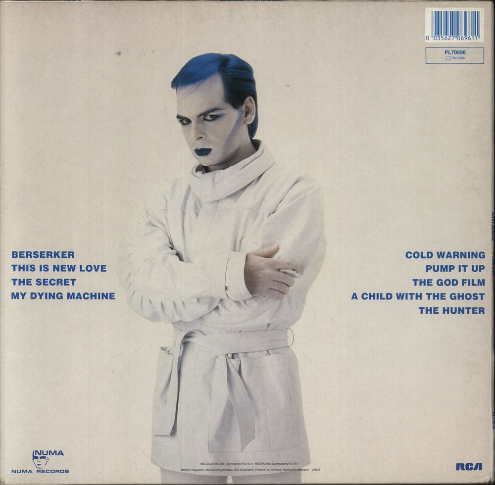 Gary Numan Berserker German vinyl LP album (LP record) 035627069611