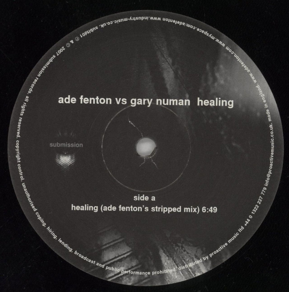 Gary Numan Healing UK 12" vinyl single (12 inch record / Maxi-single) NUM12HE793665