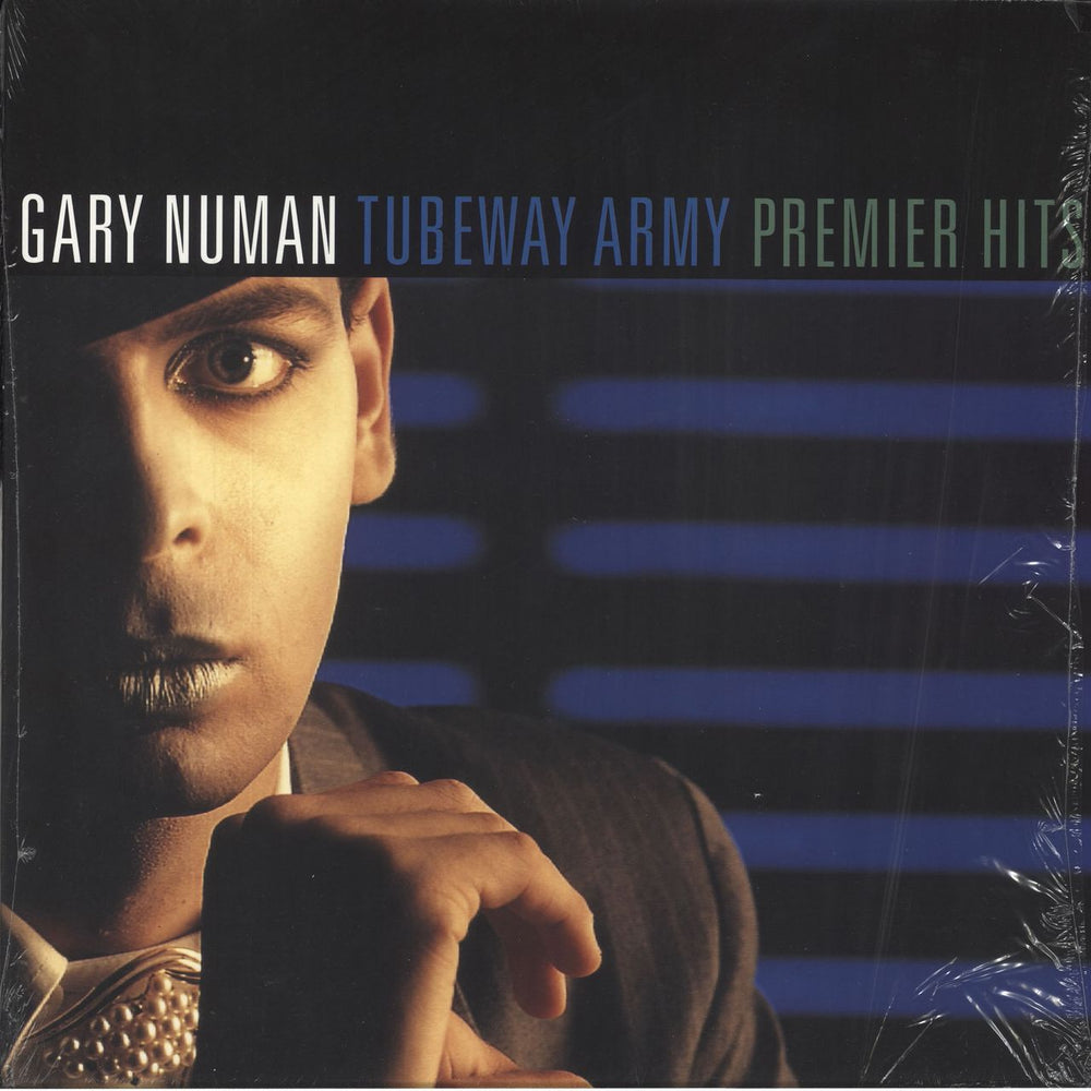 Gary Numan Premier Hits - Opened shrink UK 2-LP vinyl record set (Double LP Album) BBQLP2007