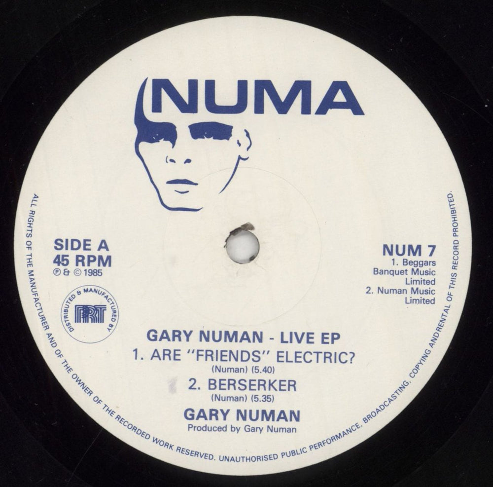 Gary Numan The Live EP UK 12" vinyl single (12 inch record / Maxi-single) NUM12TH664286