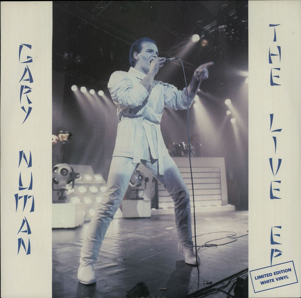 Gary Numan The Live EP - White Vinyl UK 12" vinyl single (12 inch record / Maxi-single) NUM7