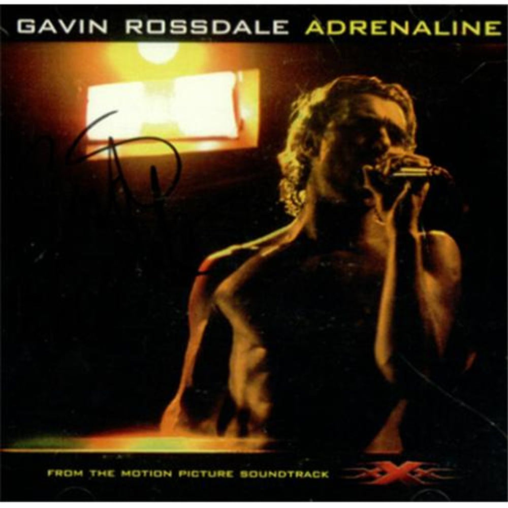 Gavin Rossdale Adrenaline - Autographed US Promo CD single (CD5 / 5") UNIR20844-2