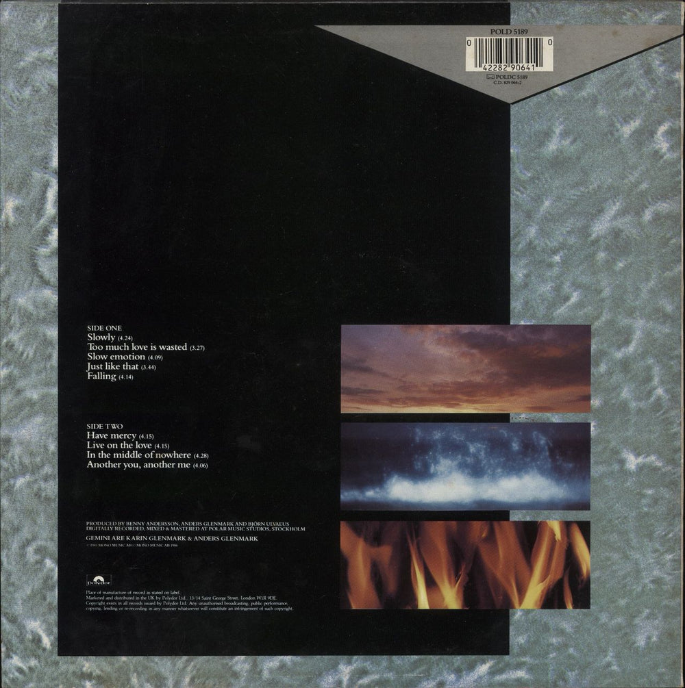 Gemini Gemini UK vinyl LP album (LP record) 042282906410