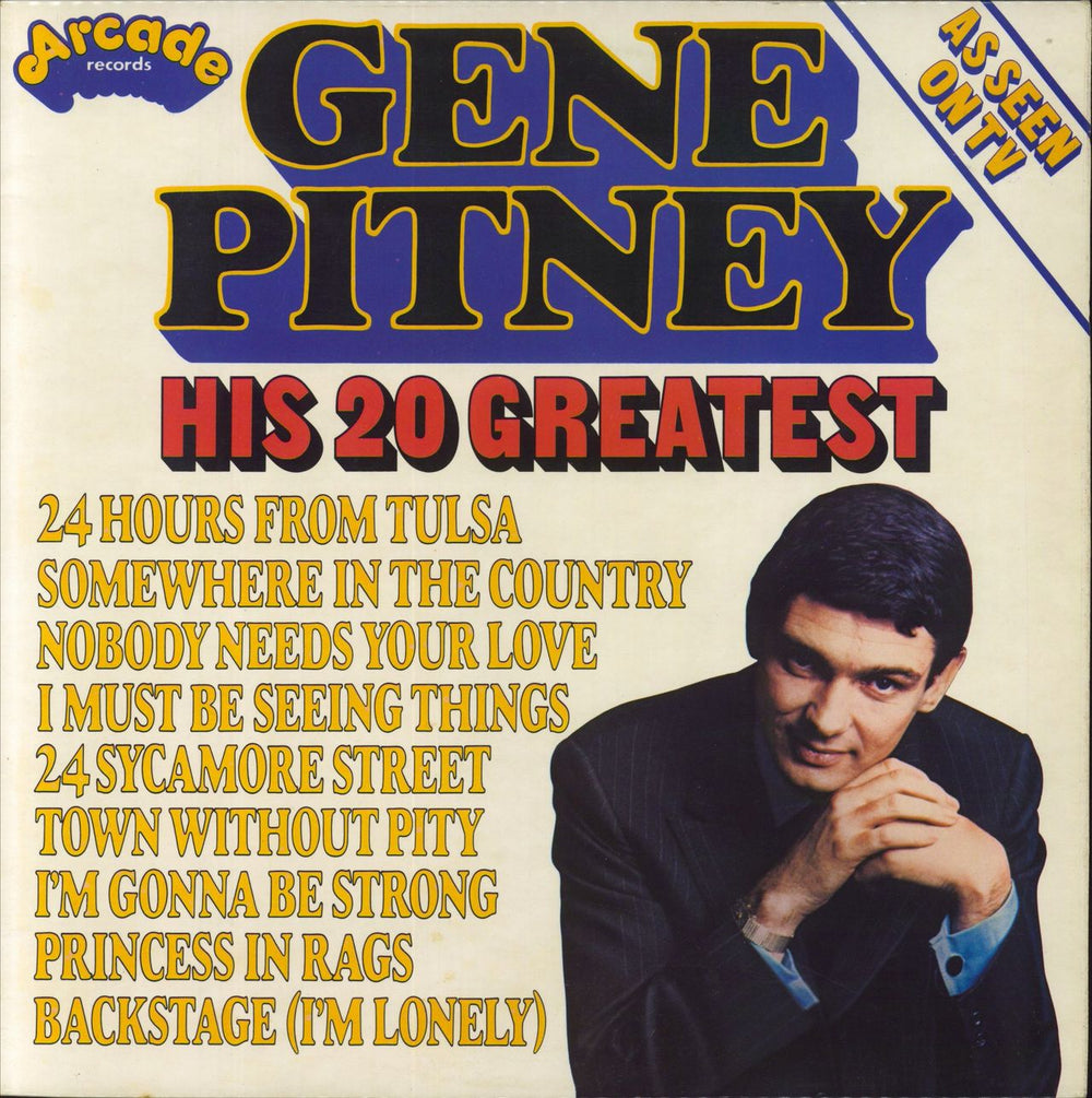 Gene Pitney His 20 Greatest UK vinyl LP album (LP record) ADEP22