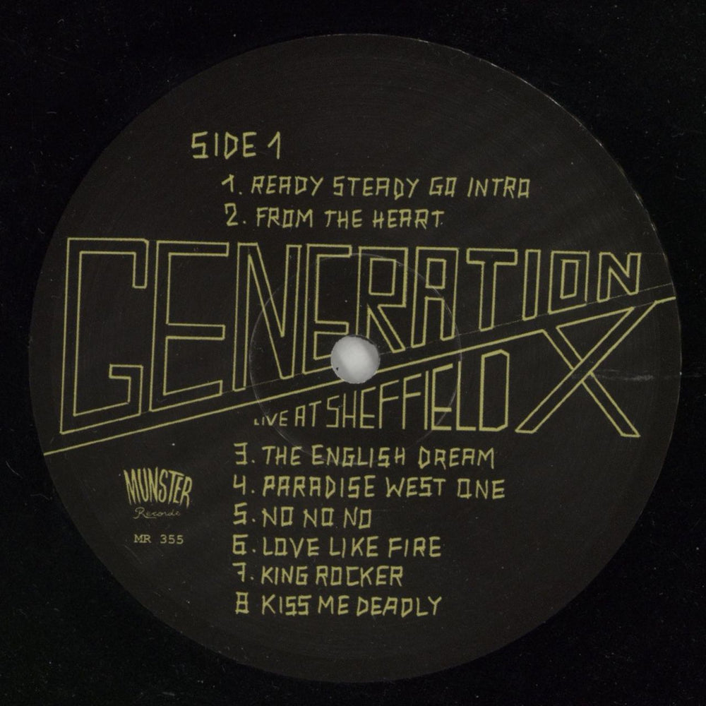 Generation X Live At Sheffield Spanish vinyl LP album (LP record) GEXLPLI866927