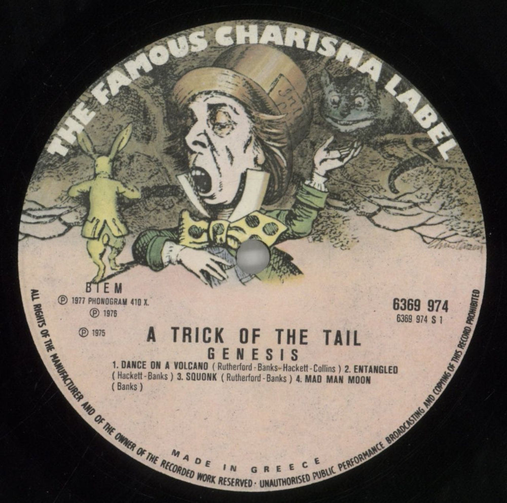 Genesis A Trick Of The Tail - Single Pocket Sleeve Greek vinyl LP album (LP record) GENLPAT859989