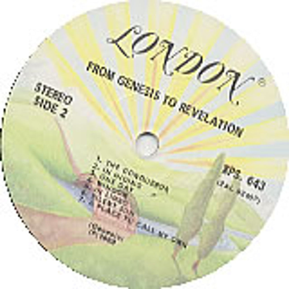 Genesis From Genesis To Revelation Canadian vinyl LP album (LP record) GENLPFR234918