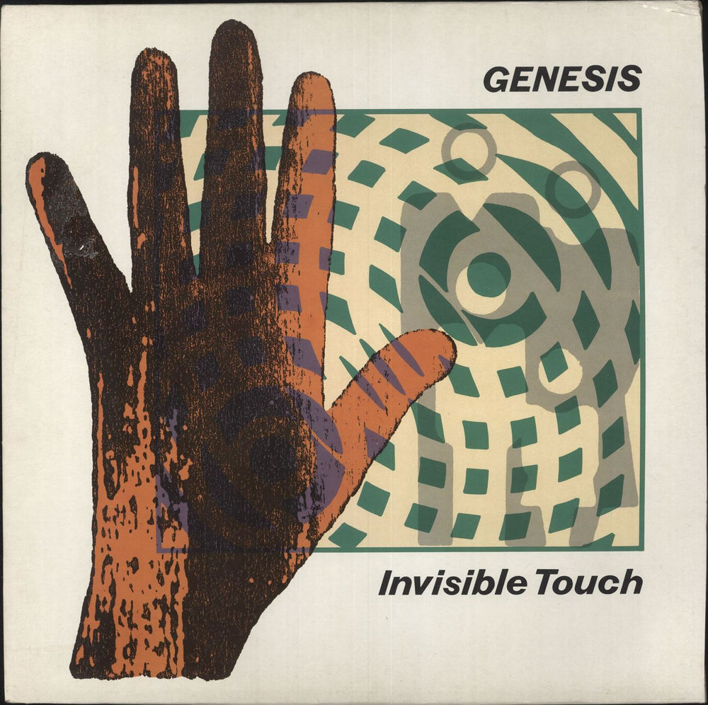 Genesis Invisible Touch - Embossed Sleeve UK vinyl LP album (LP record) GENLP2