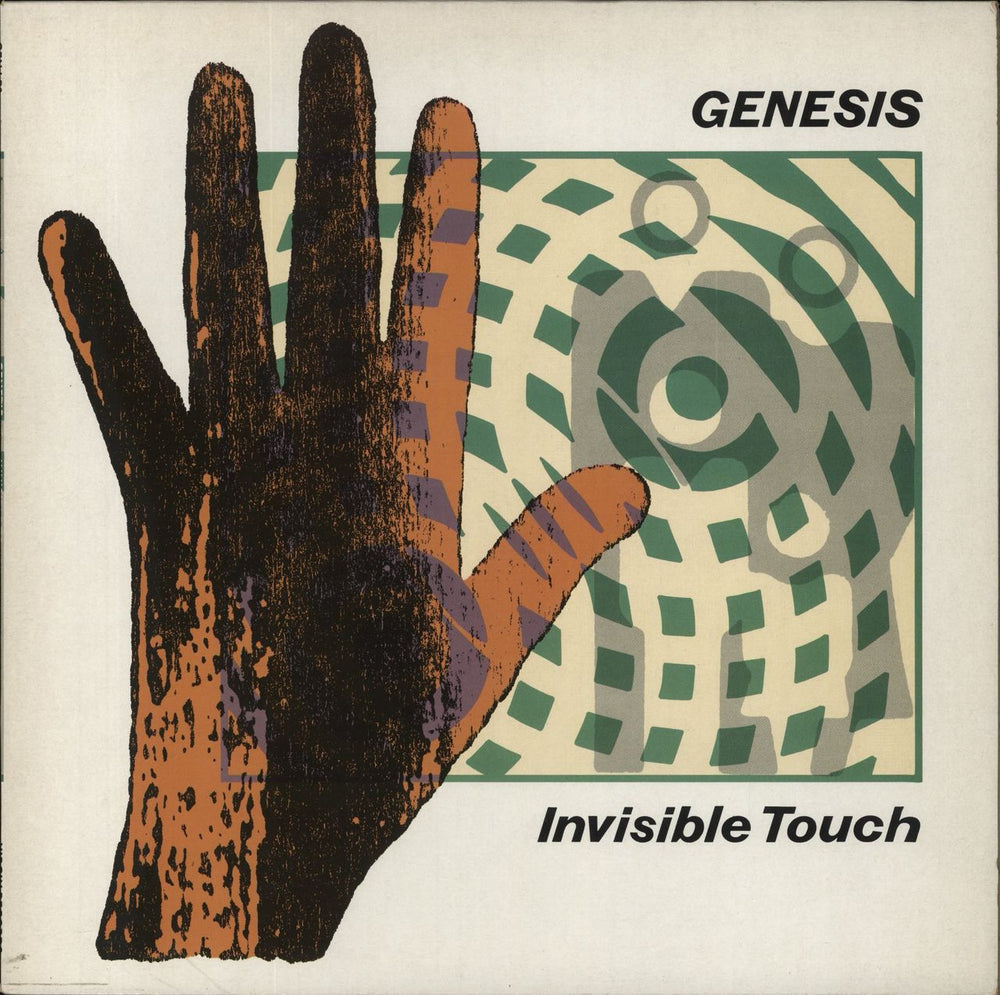 Genesis Invisible Touch UK vinyl LP album (LP record) GENLP2