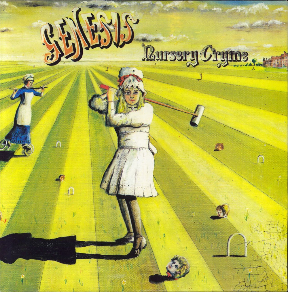 Genesis Nursery Cryme - blue label - Near Mint UK vinyl LP album (LP record) CAS1052