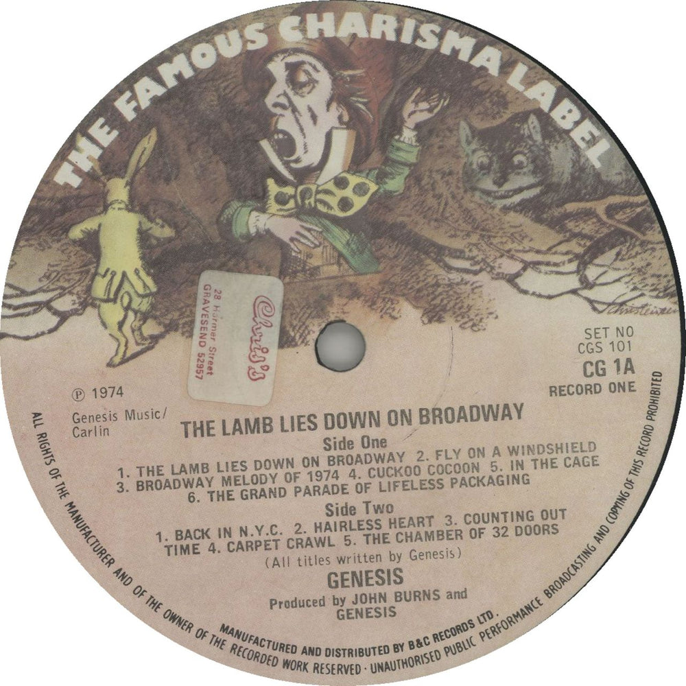 Genesis The Lamb Lies Down On Broadway - 2nd + Insert - EX UK 2-LP vinyl record set (Double LP Album) GEN2LTH644439